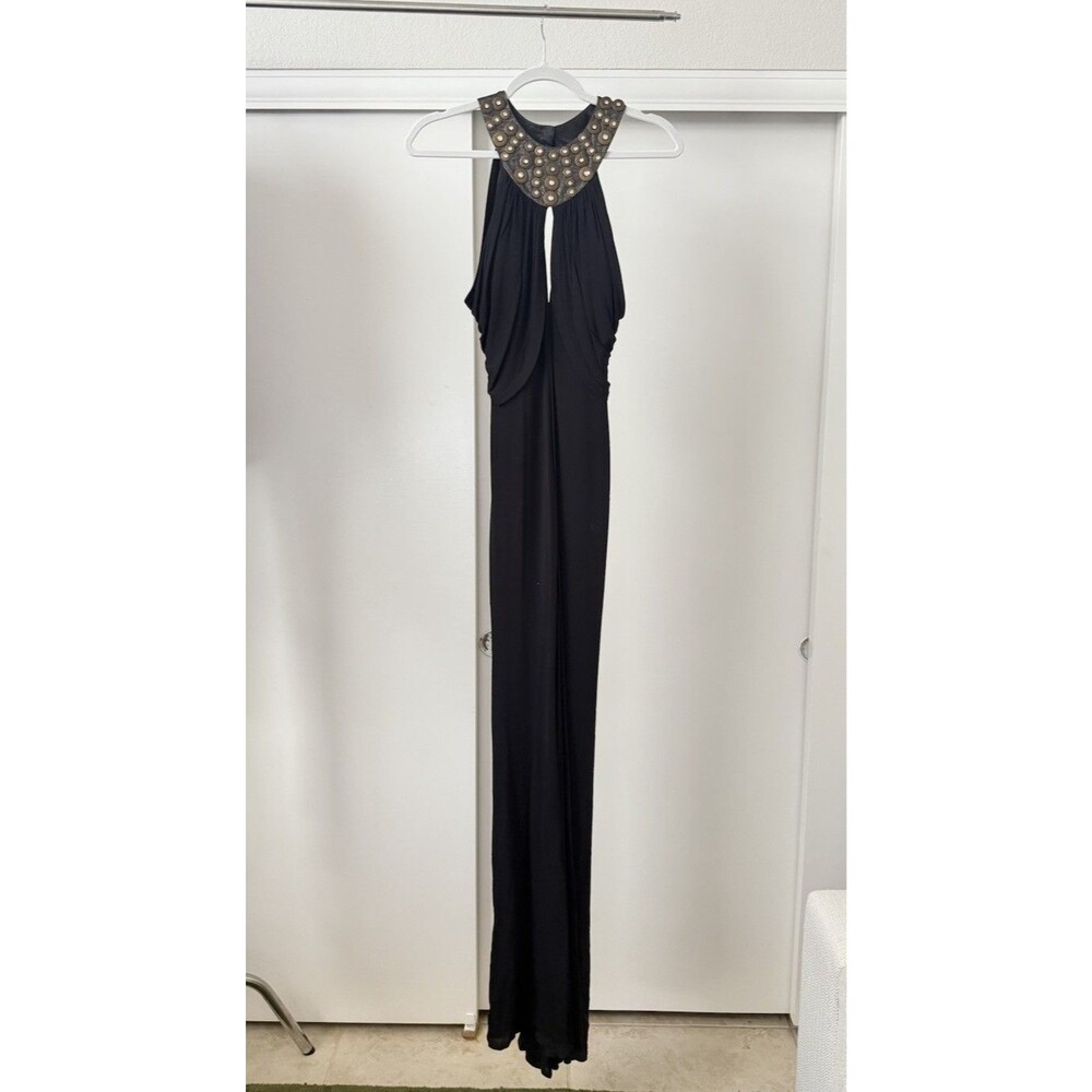 Marc Bouwer Embellished Draped Maxi Gown - Size 0